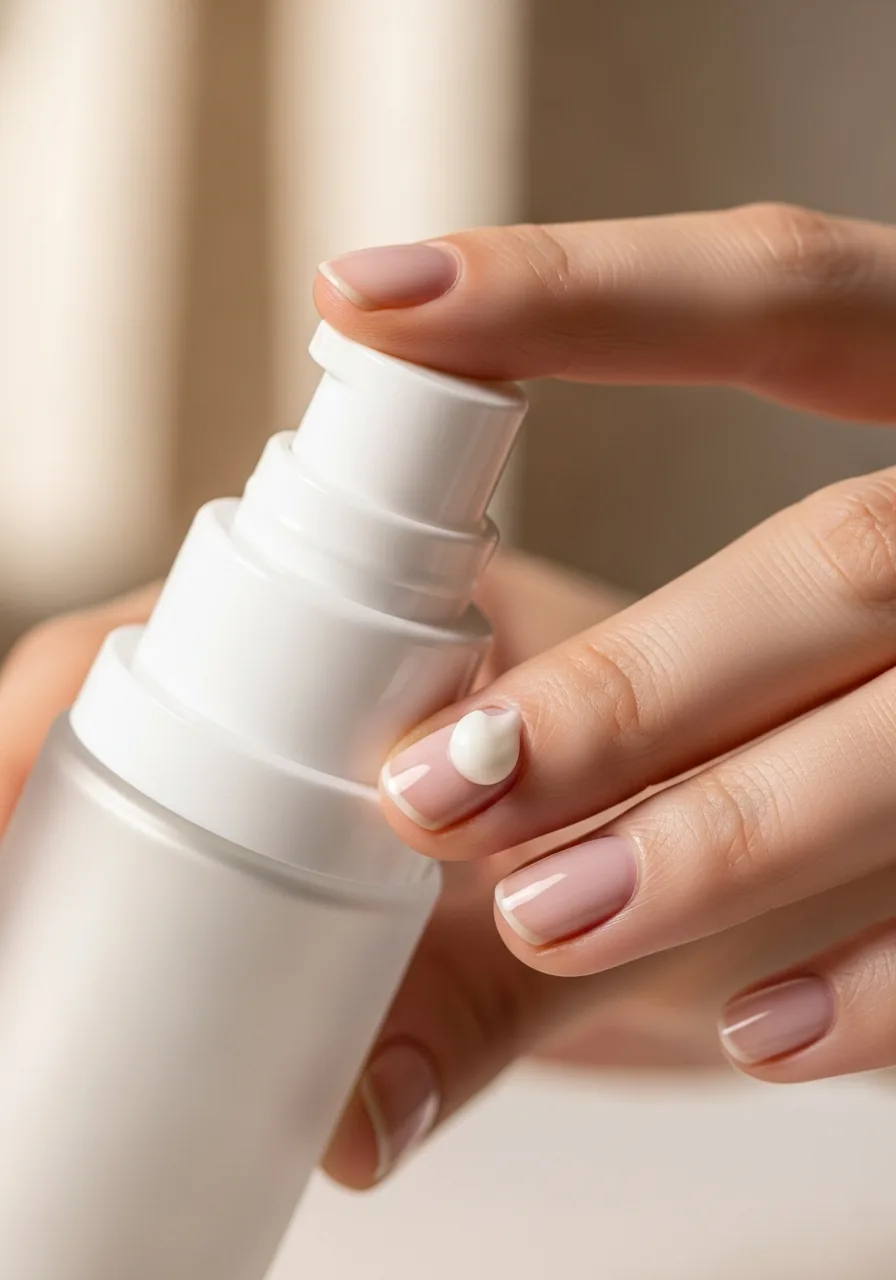 Applying DR.EM skincare